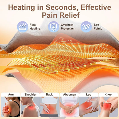 Cordless Heating Pad for Back Pain Relief