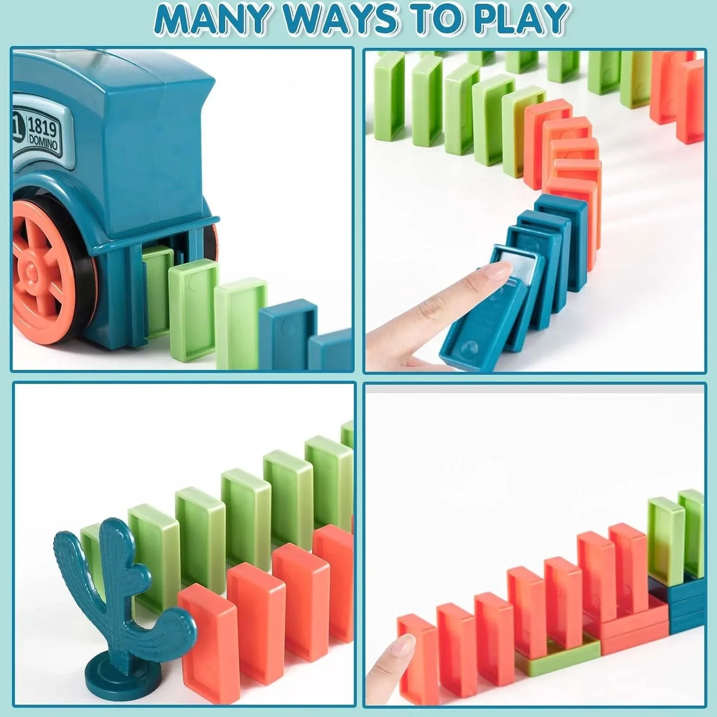 Domino Train Toys Set